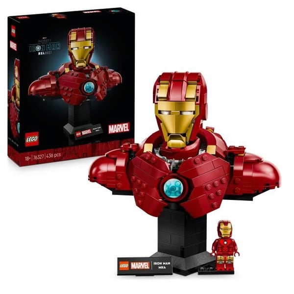 LEGO | Marvel 76327 Iron Man Buste MK4 - Voksen Byggesæt - Gaveidé