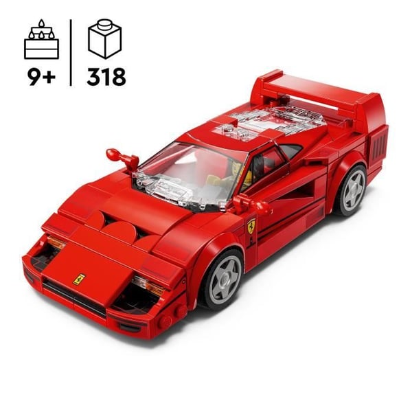 LEGO Speed Champions 76934 Ferrari F40 Superbil - Legetøjskøretøj til drenge og piger
