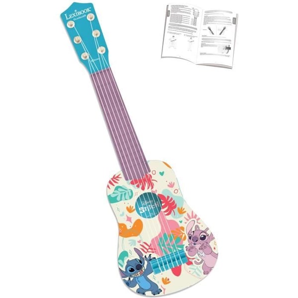 Lexibook - Min Første Stitch Guitar - 53cm - Læringsvejledning inkluderet
