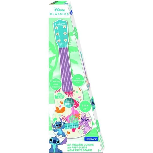 Lexibook - Min Første Stitch Guitar - 53cm - Læringsvejledning inkluderet