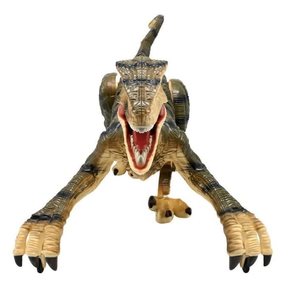 Fjernstyret simulationsdinosaur - LEXIBOOK - Velociraptor 45 cm - Artikulerede bevægelser - Lyseffekter - Brølende lyde