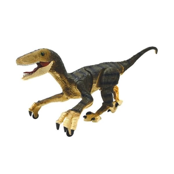 Fjernstyret simulationsdinosaur - LEXIBOOK - Velociraptor 45 cm - Artikulerede bevægelser - Lyseffekter - Brølende lyde