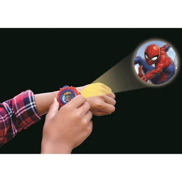 Spider-Man digital projektionsklocka - LEXIBOOK - 20 bilder - Justerbar rem - Från 3 år