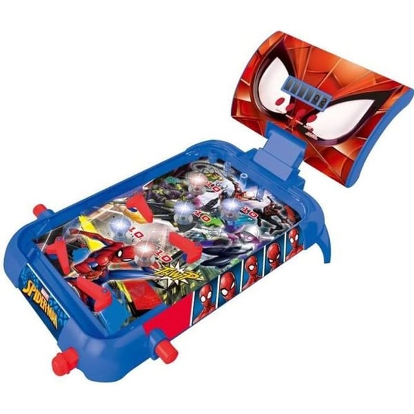 Spider-Man Elektronisk Flippermaskine - LEXIBOOK - Lys- og Lydeffekter