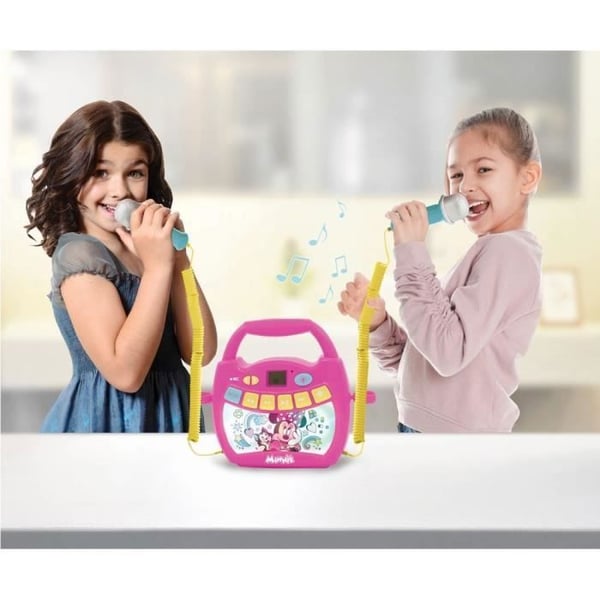 Minnie Mouse Bluetooth-högtalare - LEXIBOOK - Ljuseffekter. Mikrofoner och uppladdningsbart batteri