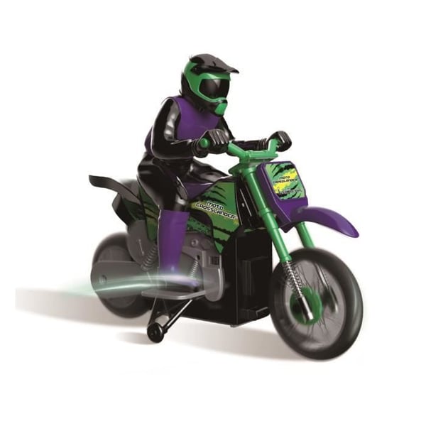 Moto Crosslander LEXIBOOK - 2,4 Ghz radiostyring - Ekstremt stunt med lyseffekter