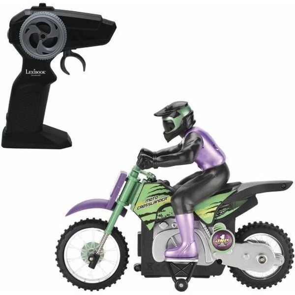 Moto Crosslander LEXIBOOK - 2,4 Ghz radiostyring - Ekstremt stunt med lyseffekter