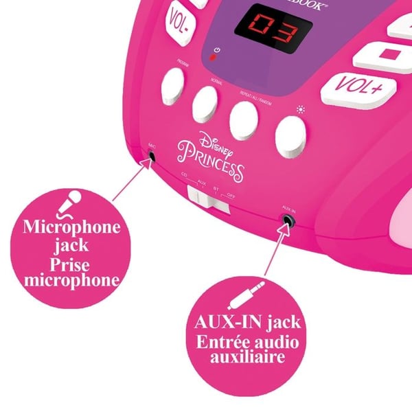 Disney Princess Bluetooth CD-spelare - Ljuseffekter - LEXIBOOK