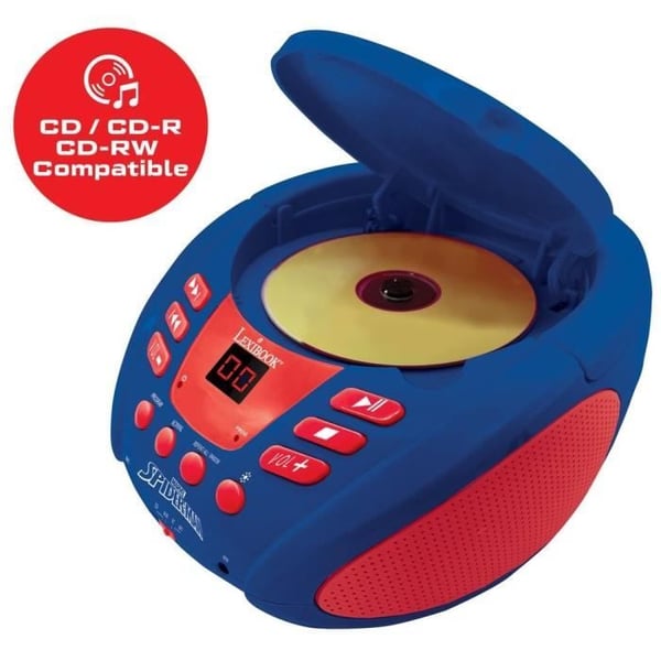 Hämähäkkimies Bluetooth-CD-soitin valotehosteilla