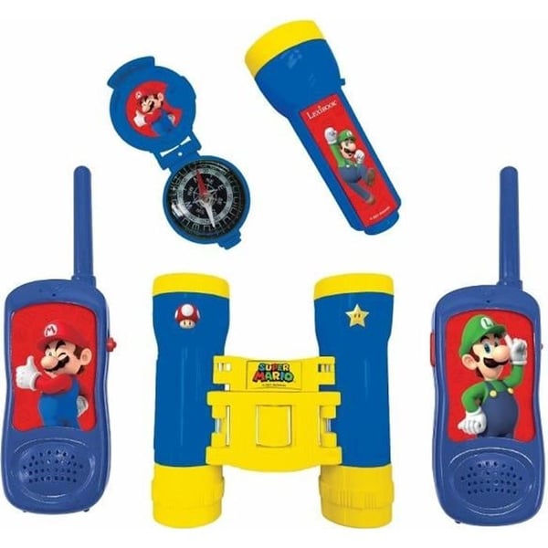 Lexibook - Super Mario Adventure Kit - Walkie-talkies. Kikare. Ficklampa och kompass