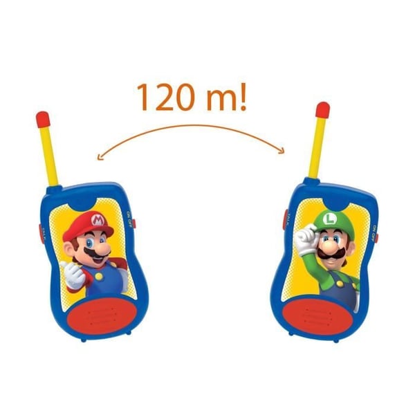 Super Mario walkie-talkies rækkevidde 120 m - LEXIBOOK
