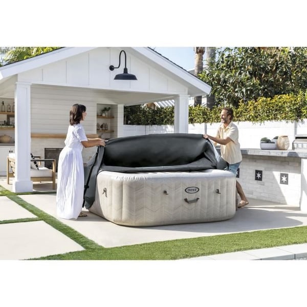 Värmeskydd - INTEX - PureSpa Square - 4 platser - Förhindrar värmeförlust