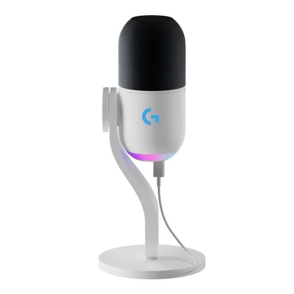 Logitech G Yeti GX Dynamisk RGB Gaming Mikrofon med LIGHTSYNC til PC/Mac - Hvid