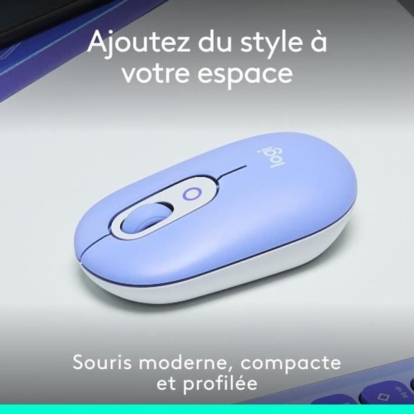 Hiiri - Langaton - Logitech - Pop Mouse - Lila