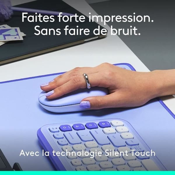 Hiiri - Langaton - Logitech - Pop Mouse - Lila