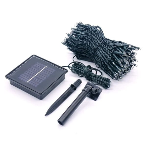 Yogy Solar solcellelampe guirlande - LUMI JARDIN - 200 LED'er - 1700 cm - Varm hvid