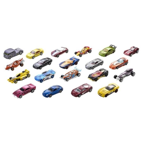 Hot Wheels - Køretøjssæt med 20 dele - Små biler - Fra 3 år H7045