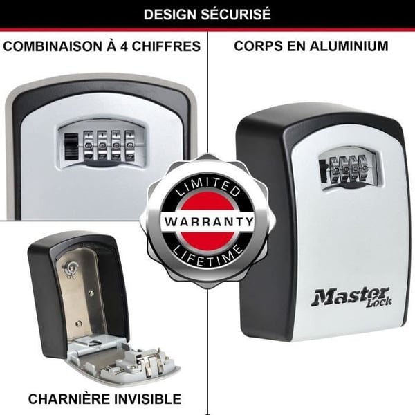 Masterlock säkerhetsskåp nyckellåda 5403EURD XL-format