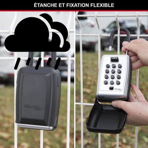 Säker nyckellåda - MASTER LOCK - Tryckknappar - Med handtag - Select Access Dela dina nycklar säkert