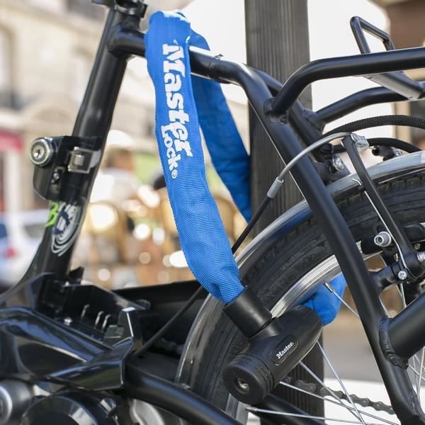 MASTER LOCK Cykelkedjelås [Nyckel] [90 cm kedja] [Blå] 8391EURDPROCOLB