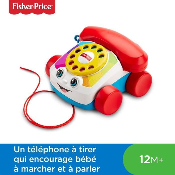 Fisher-Price - Den animerede telefon - Udviklingslegetøj - 12 måneder og derover FGW66