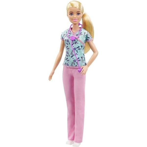 Barbie - Barbie Sygeplejerske - Modedukke - Alder 3+ GTW39