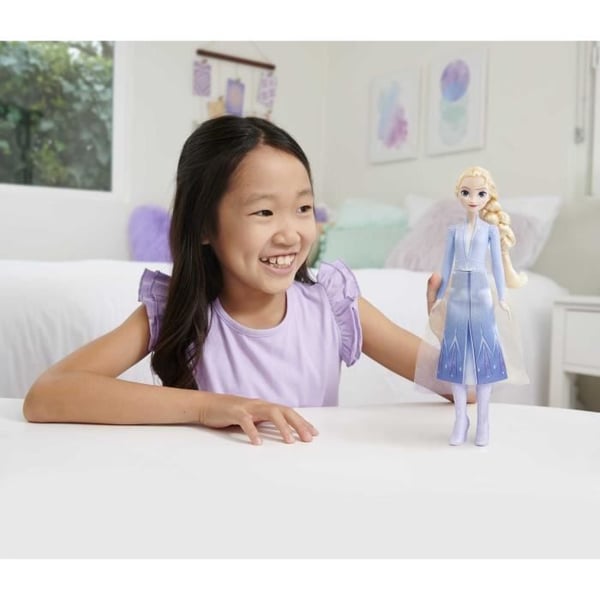 Frost 2 - Elsa - Mattel Disney-dukke med kjole og tilbehør HLW48