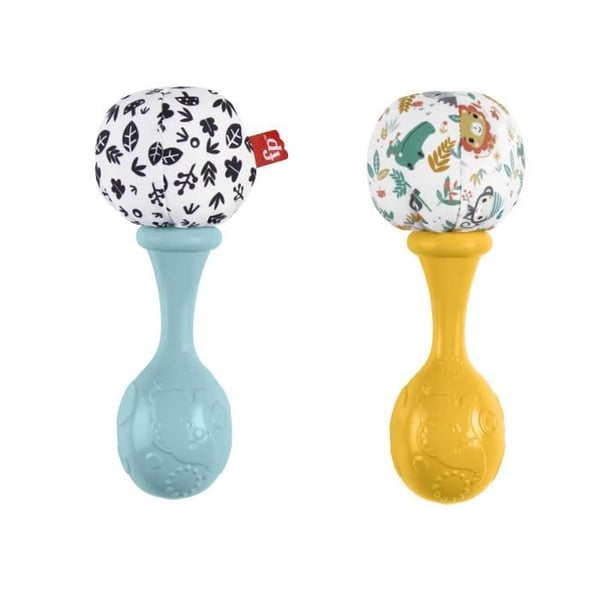 Fisher-Price-Mine Første Maracas-Aktivitetslegetøj 2 rangler fra 3 måneder HMF34