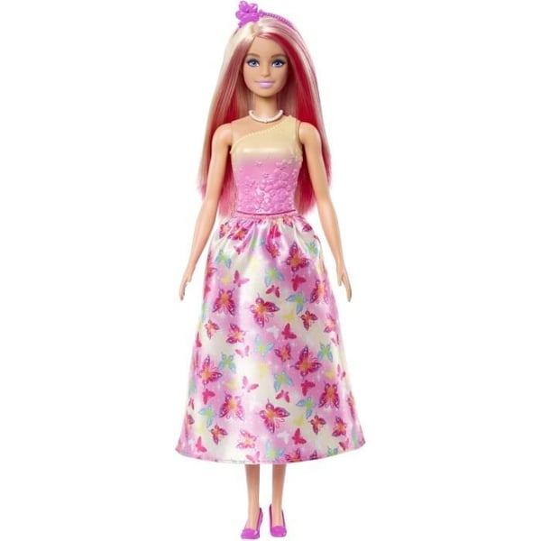 Barbie havfruedukker med farverigt hår og finne og pandebånd HRR08