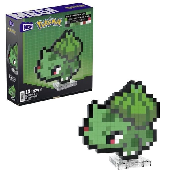 MEGA-Pokémon-Bulbizarre-374-delars Retro Byggset - MEGA Pokémon - HTH75