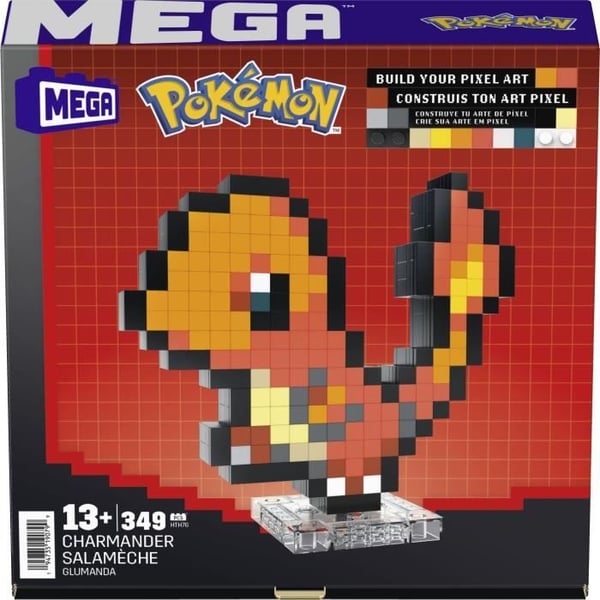 MEGA Pokémon Charmander 349-delad retrobyggsats - MEGA Pokémon - HTH76