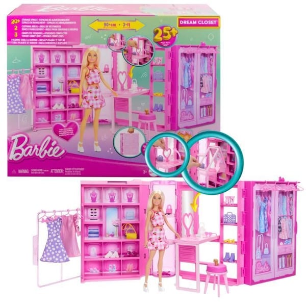 Barbie Drömklädningsrumsset HXD58