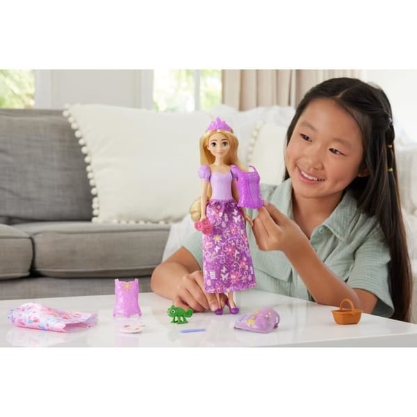 Disney Prinsesser - Rapunzel Picnic og Kunstdukke - Sæt - 3 år+ - JBG09