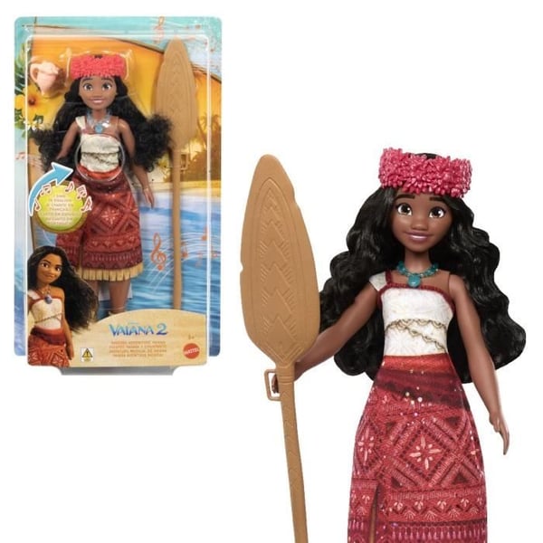 Vaiana 2 Dukke Mattel Disney Prinsesse Syngende Dukke JBT62