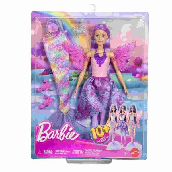 Barbie - Barbie Eventyrlig Fantasi Dukke - Legesæt med Tilbehør - 3 år+ - JCP74