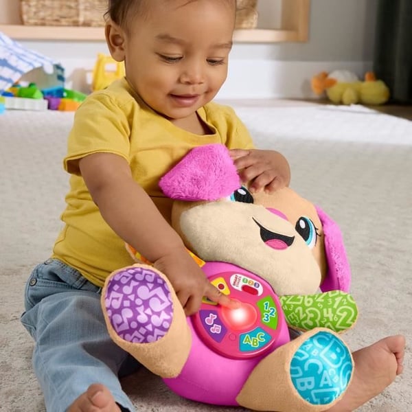 Fisher-Price-Skratta & Lär-Syster Progressiv Utveckling-Musikalisk Plysch JFD31