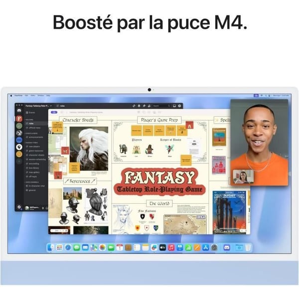 Apple iMac 24 4.5K Retina-skärm 512 GB SSD 24 GB RAM M4-chip 10-kärnig processor 10-kärnig grafik Blå (2024)