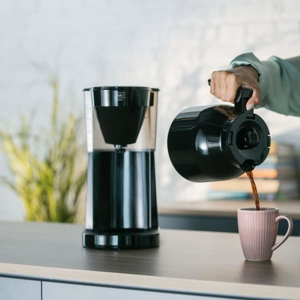 MELITTA Easy Therm II 1023-06 Filterkaffebryggare - 1050 W - Svart