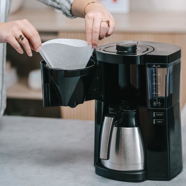 Kahvinkeitin - MELITTA - Look V Therm 1025-12 - 1080 W - 1,25 L - Musta