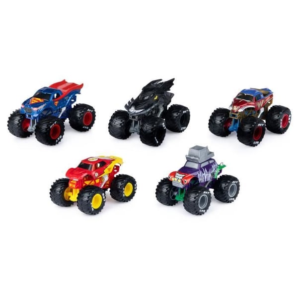 5-PAK DIE-CAST 1:64 DC COMICS Monster Jam KØRETØJER