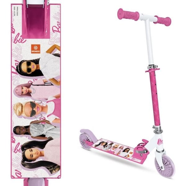 MONDO - Sammenklappelig 2-hjulet løbehjul - Barbie