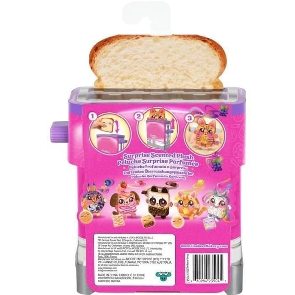Toasty Treatz - MOOSE TOYS - COOKEEZ MAKERY - Duftende toastbamse. Interaktiv brødrister. Tilfældig bamsemodel