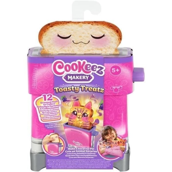 Toasty Treatz - MOOSE TOYS - COOKEEZ MAKERY - Duftende toastbamse. Interaktiv brødrister. Tilfældig bamsemodel