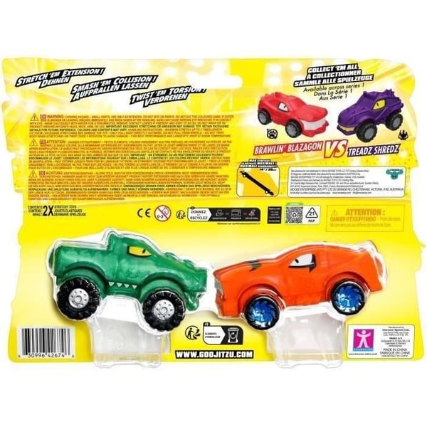 Miniatyyriajoneuvot - MOOSE TOYS - GOO MOBILES - TURBO TYGER VS RUMBLER JAW