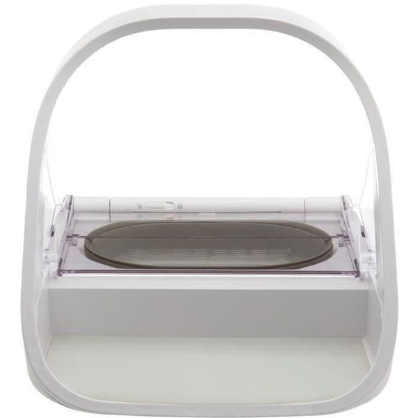 SUREFEED Mikrochip Foder/Kibble Dispenser - Vit (Enkel skål. Dubbel skål. Matta och etikett)