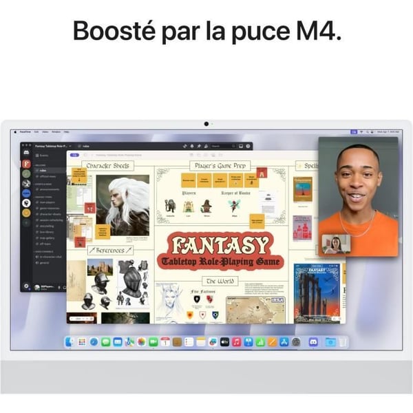 Apple iMac 24 4.5K Retina-skärm 256 GB SSD 16 GB RAM M4-chip 8-kärnig processor 8-kärnig grafik Rosa (2024)