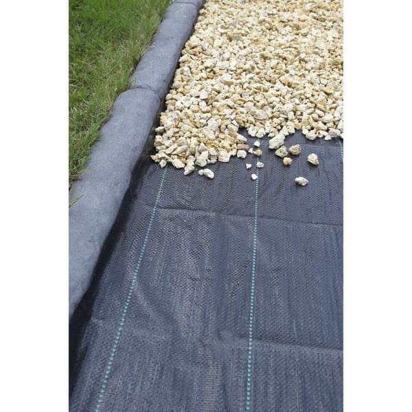 Musta maisemakate 3,30 x 5 m. UV-käsitelty. 100 g/m² - Rikkaruohoja ehkäisevä pohjakangas
