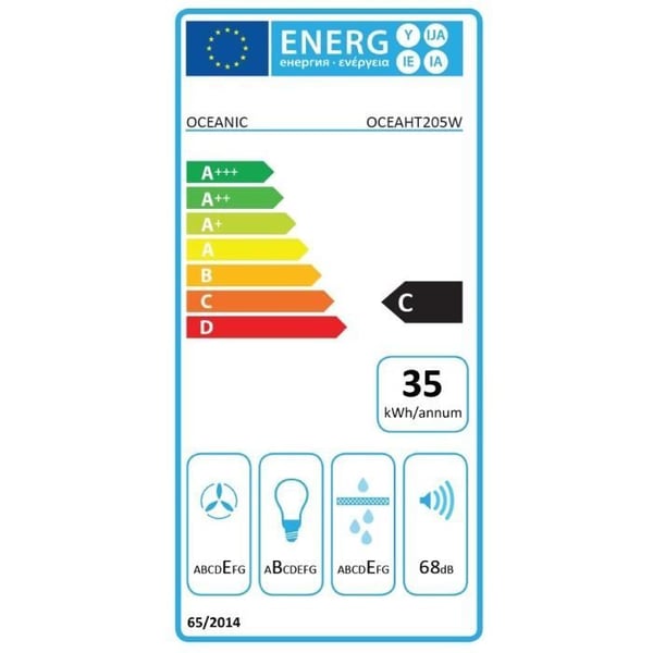 OCEANIC OCEAHT205W emhætte - 60 cm