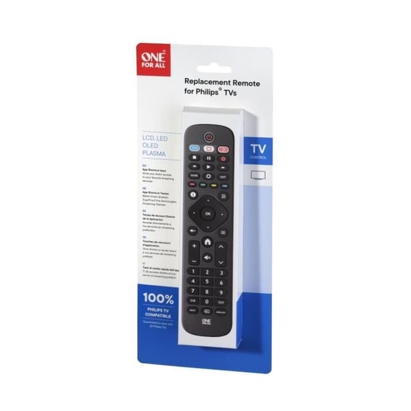 ONE FOR ALL URC4913 - Ersättningsfjärrkontroll till Philips TV