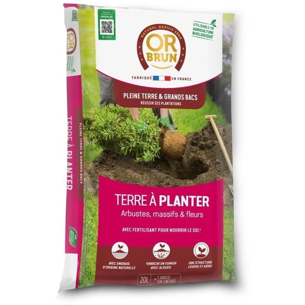 Jord til plantning - GYLDBRUN - OBRTAP20N - 20 L